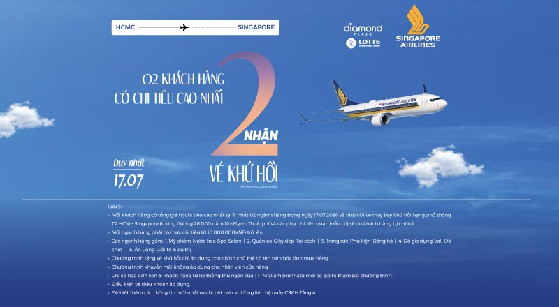 DIAMOND PLAZA X SINGAPORE AIRLINES